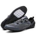 Men's breathable lightweight road cycling shoes in grey, black, red, sizes 36 to 47