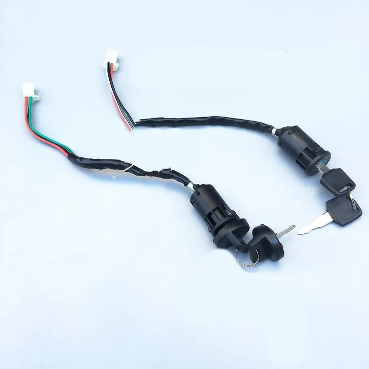 Waterproof plastic electric door lock for automotive applications with multiple wiring configuration options