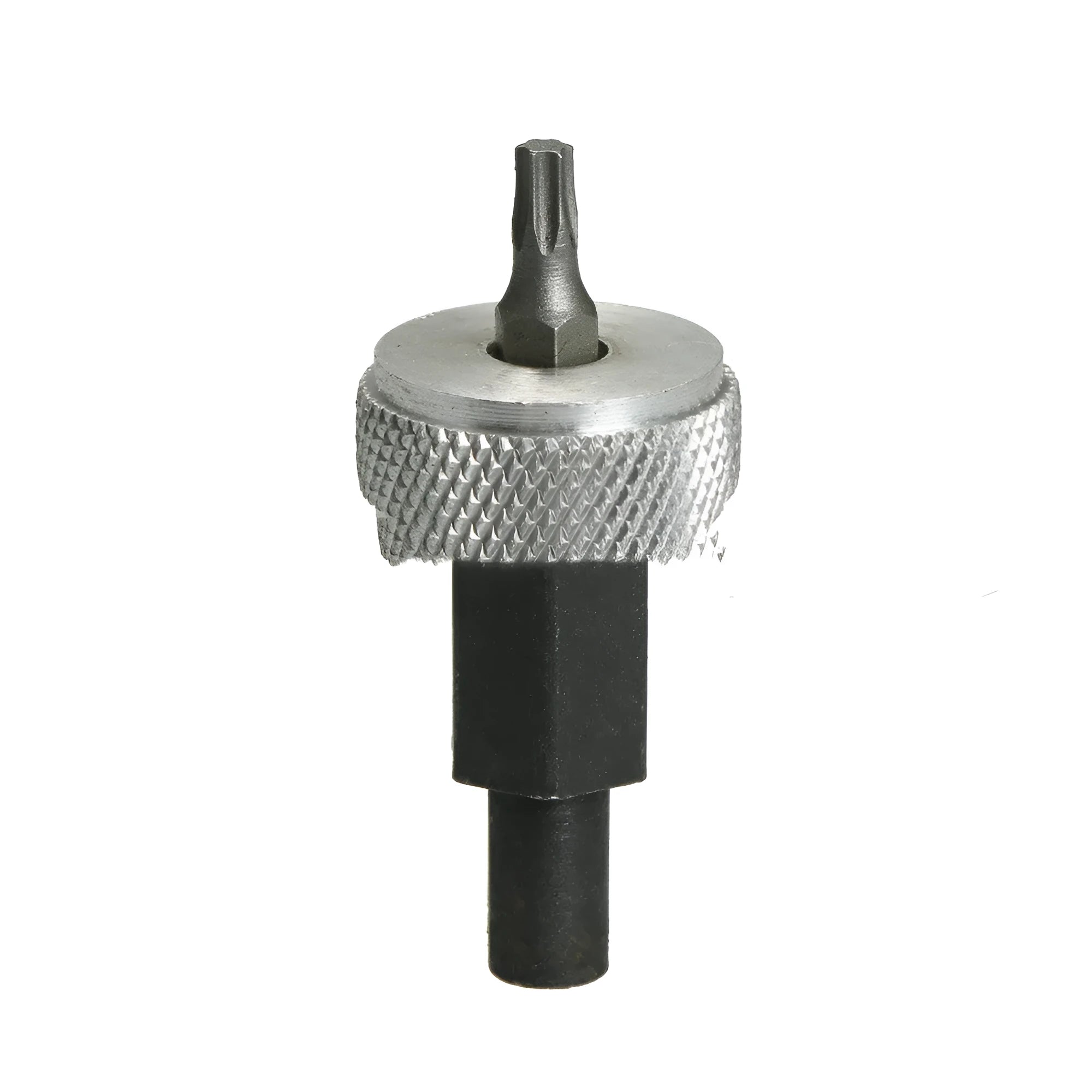Ignition module clamping wrench with knurled aluminium knobs on a carbon steel handle.