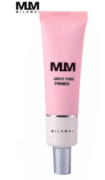 Pink cream before makeup face primer in tube packaging, brightening skin tone and creating invisible pores.