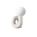 Modern Nordic style resin bedside lamp in pink with international plug adapter options