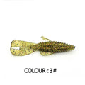 PVC fishing simulation soft bait lure in two sizes: 8cm and 12cm, shown in multiple colour variations.