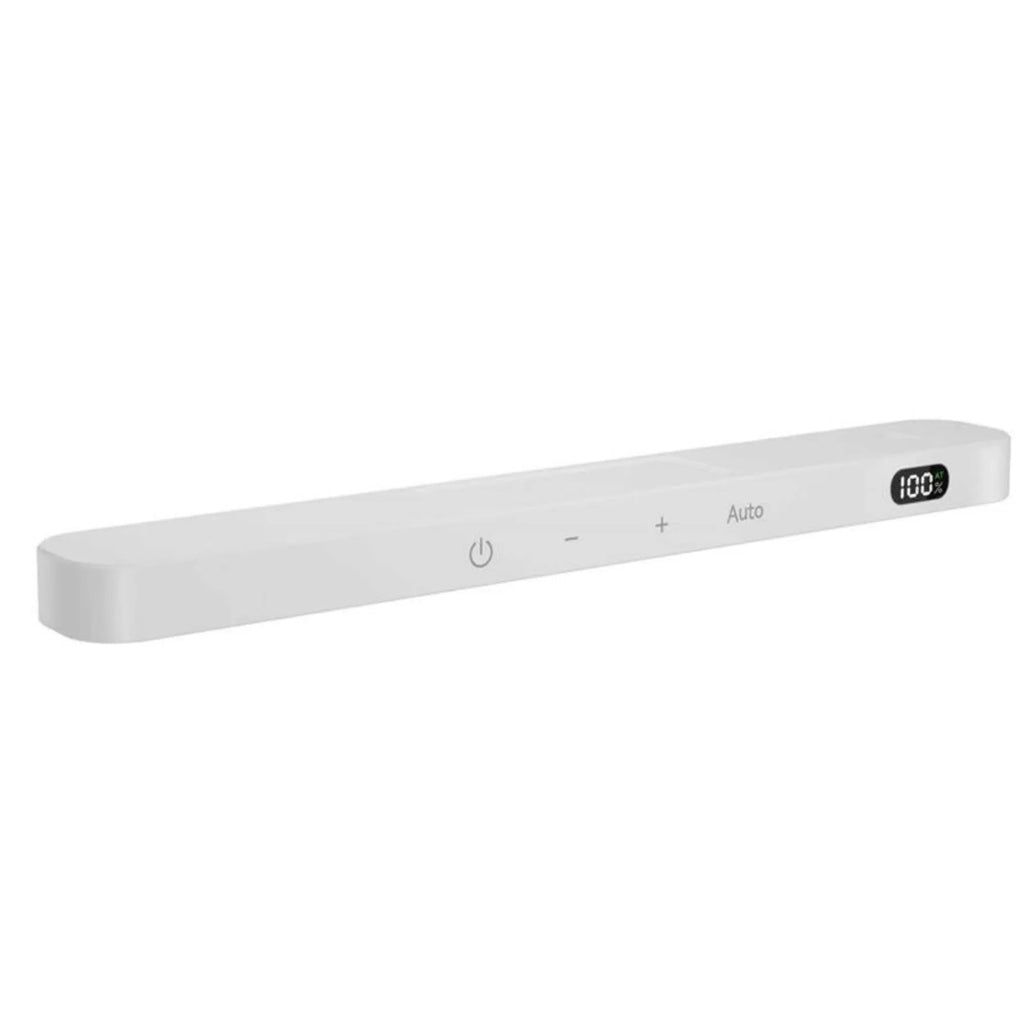 White motion sensor cabinet light with battery display screen, available in 1m to 5m lengths for household use