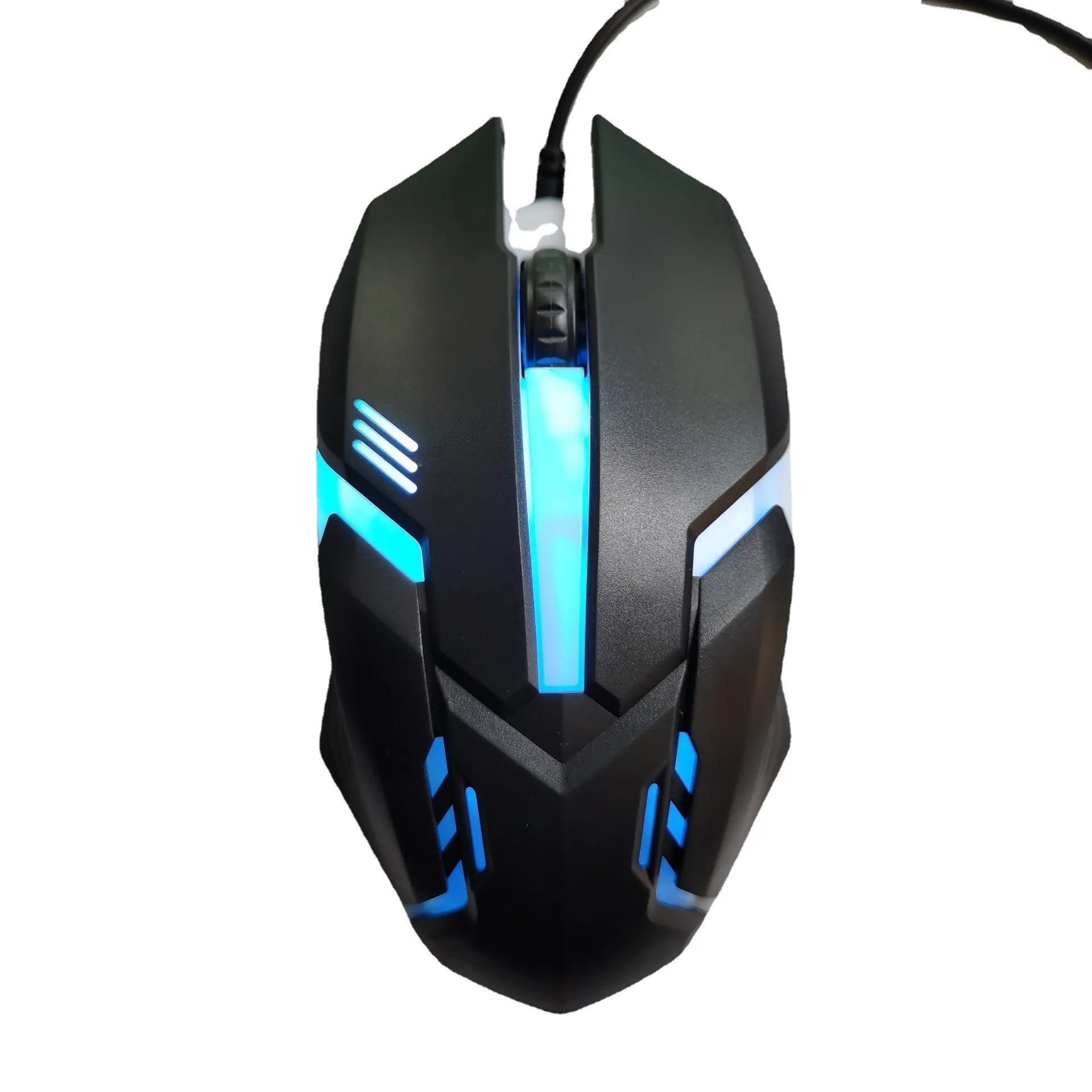 Wired luminous e-sports office mouse with USB photoelectric tracking and 1.35 metre cable