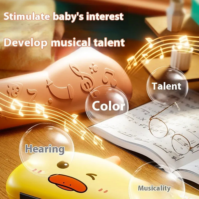 Children's cartoon whistle musical instrument in green dinosaur colour, plastic toy for ages 3-6