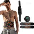EMS electrical muscle stimulation massage belt with abdominal stickers and extension strap