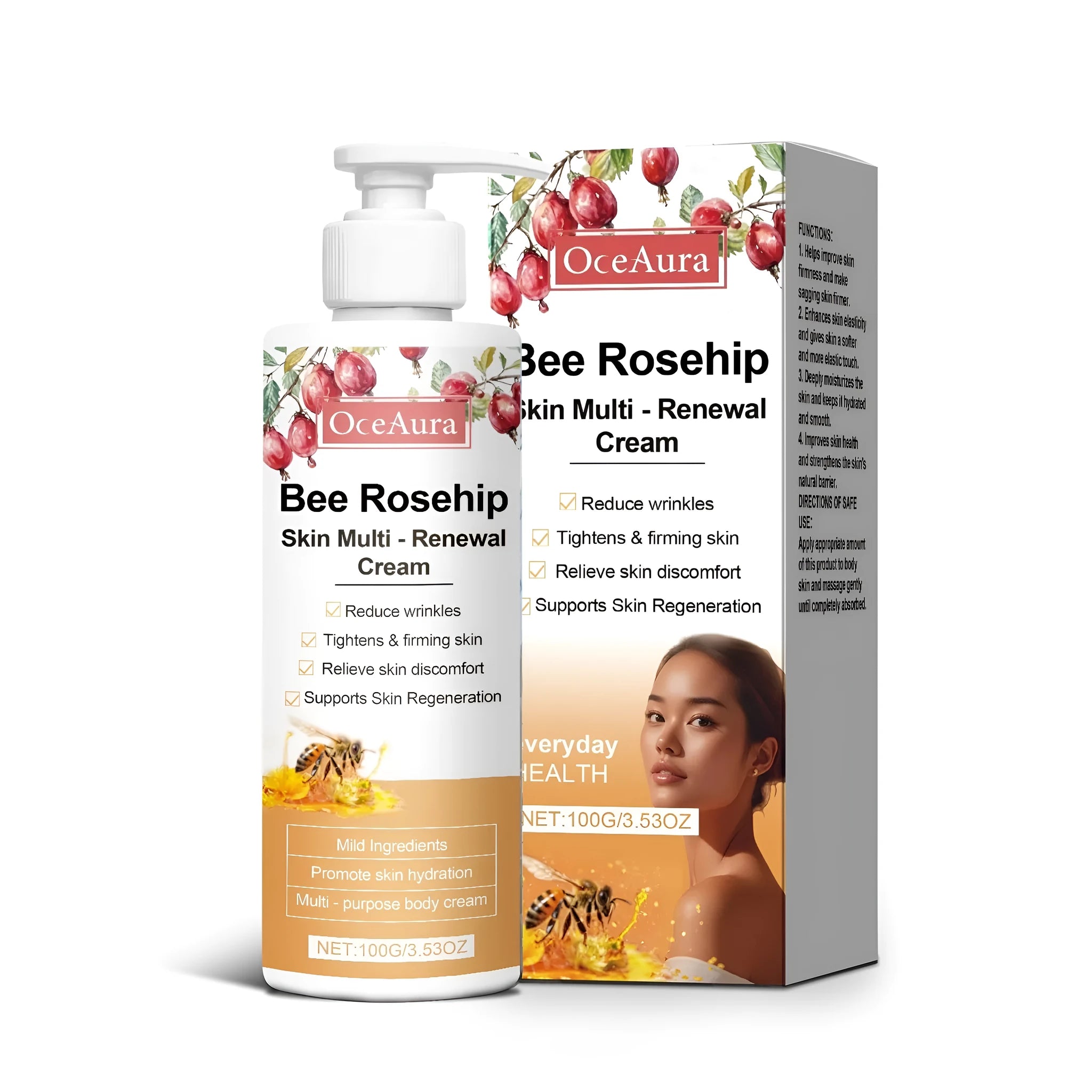 100g jar of Multi Effect Skin Repair Cream with collagen and nicotinamide