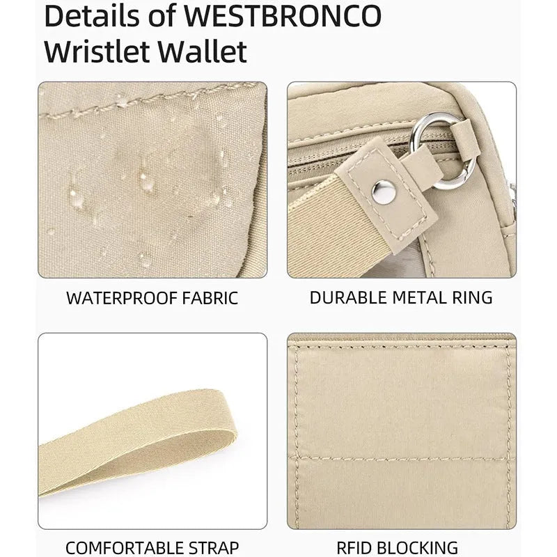 Waterproof quilted women's handbag with transparent deck section in solid colour