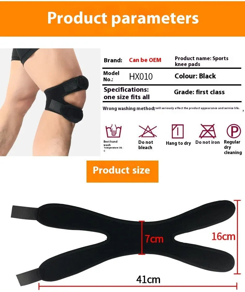 Shock absorption leggings for sports with knee pads in black, blue, grey, and rose red colours.