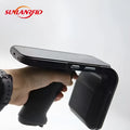 SLP-05 handheld Android UHF RFID reader with barcode scanner and fingerprint sensor.