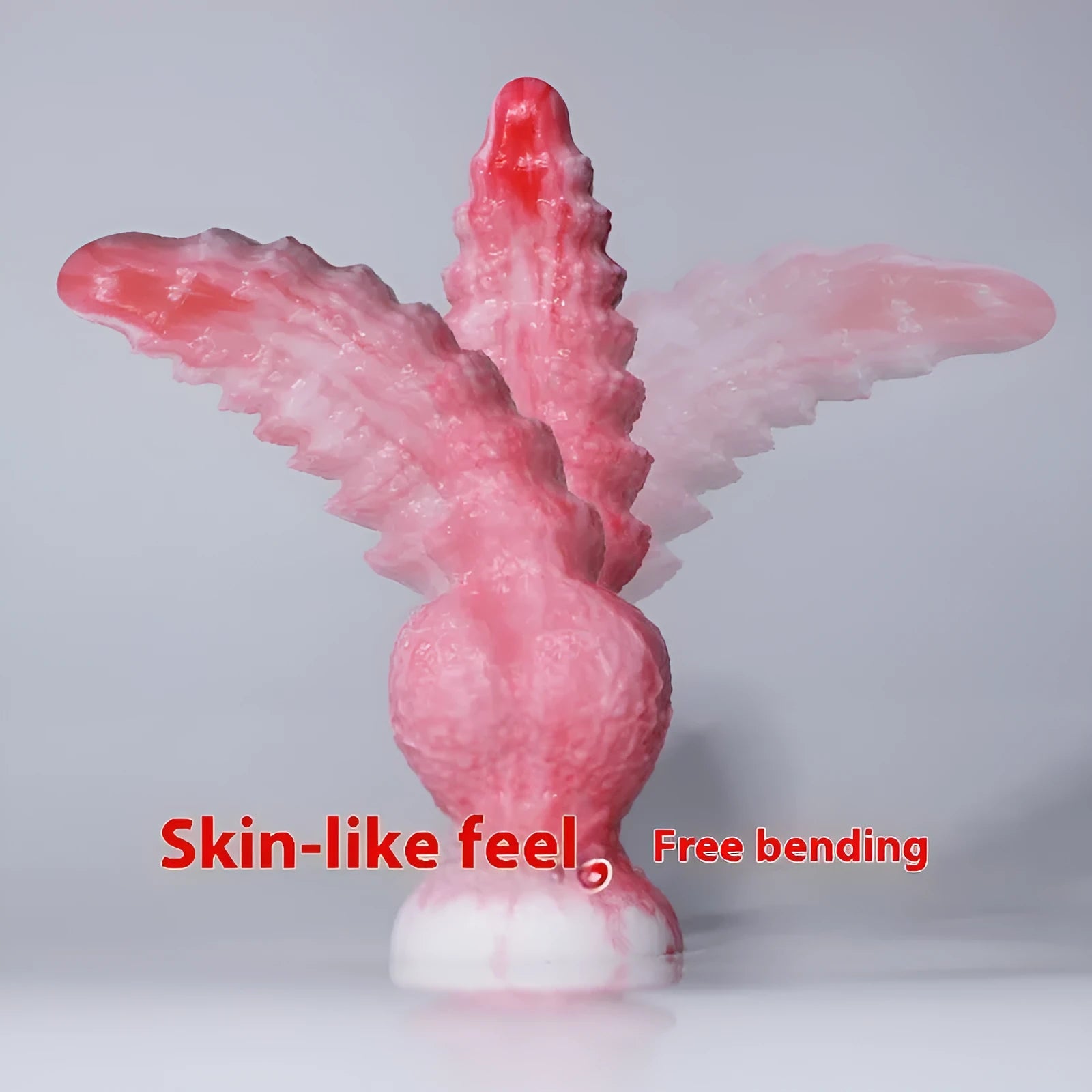 Pink shaped penis women's masturbation device made of platinum silicone, showing Berserker S and Berserker M size options.