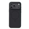 Frosted matte magnetic protective case for iPhone 17 Pro Max in Black and Peak Rock colours.
