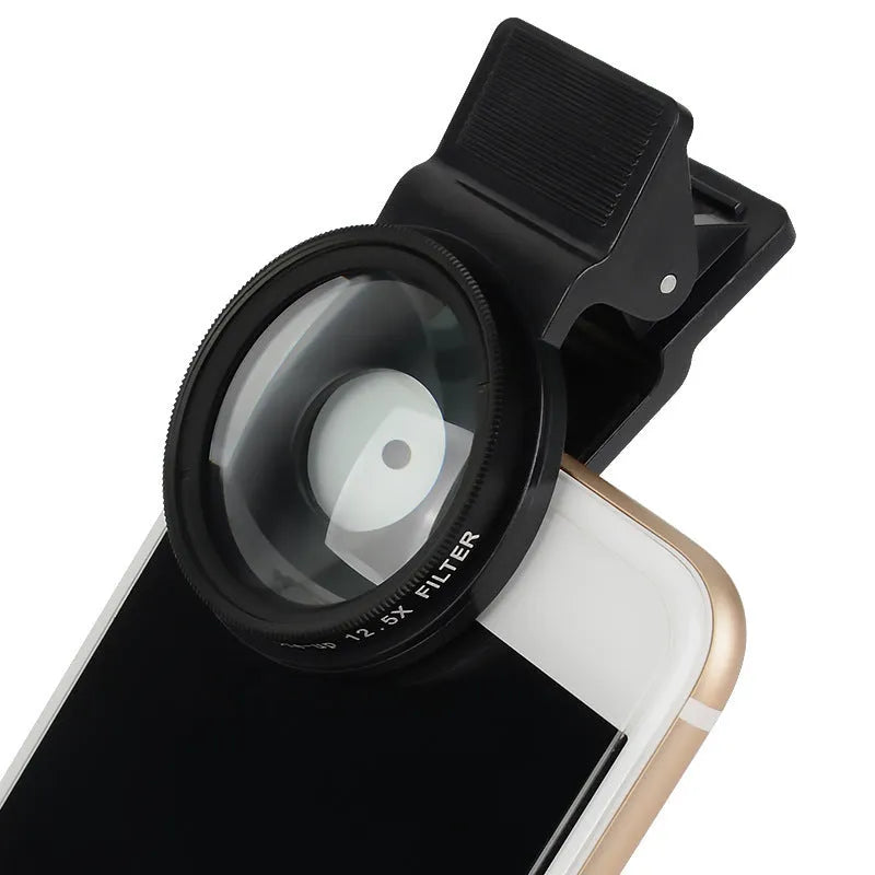 12.5x smartphone macro lens with aluminium alloy frame and multi-layer coating