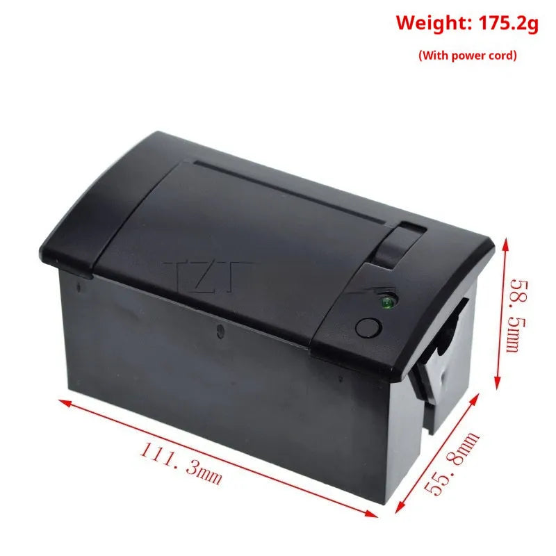 Black embedded micro thermal bill printer with TTL or RS232 serial port for single chip microcomputer