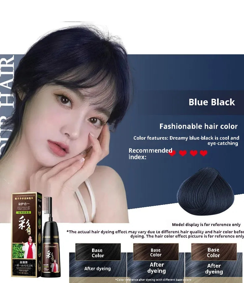 400ml hair dye cream in plastic container with 12 colour options for white hair coverage