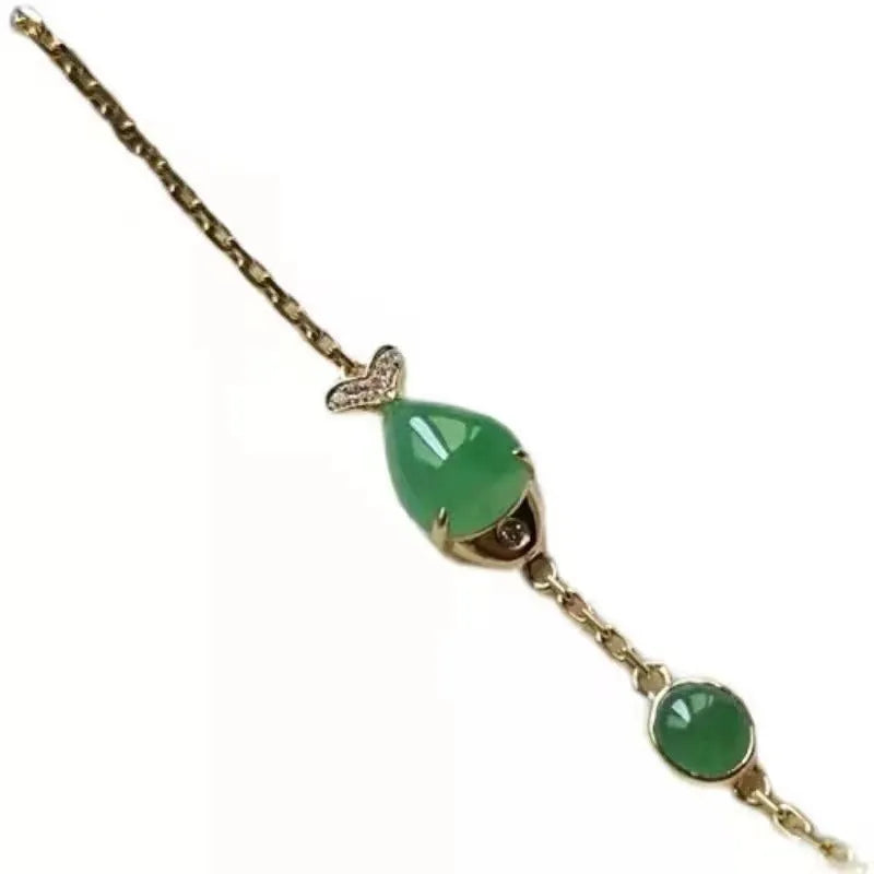 Electroplated yellow gold copper retro bracelet with adjustable unisex design