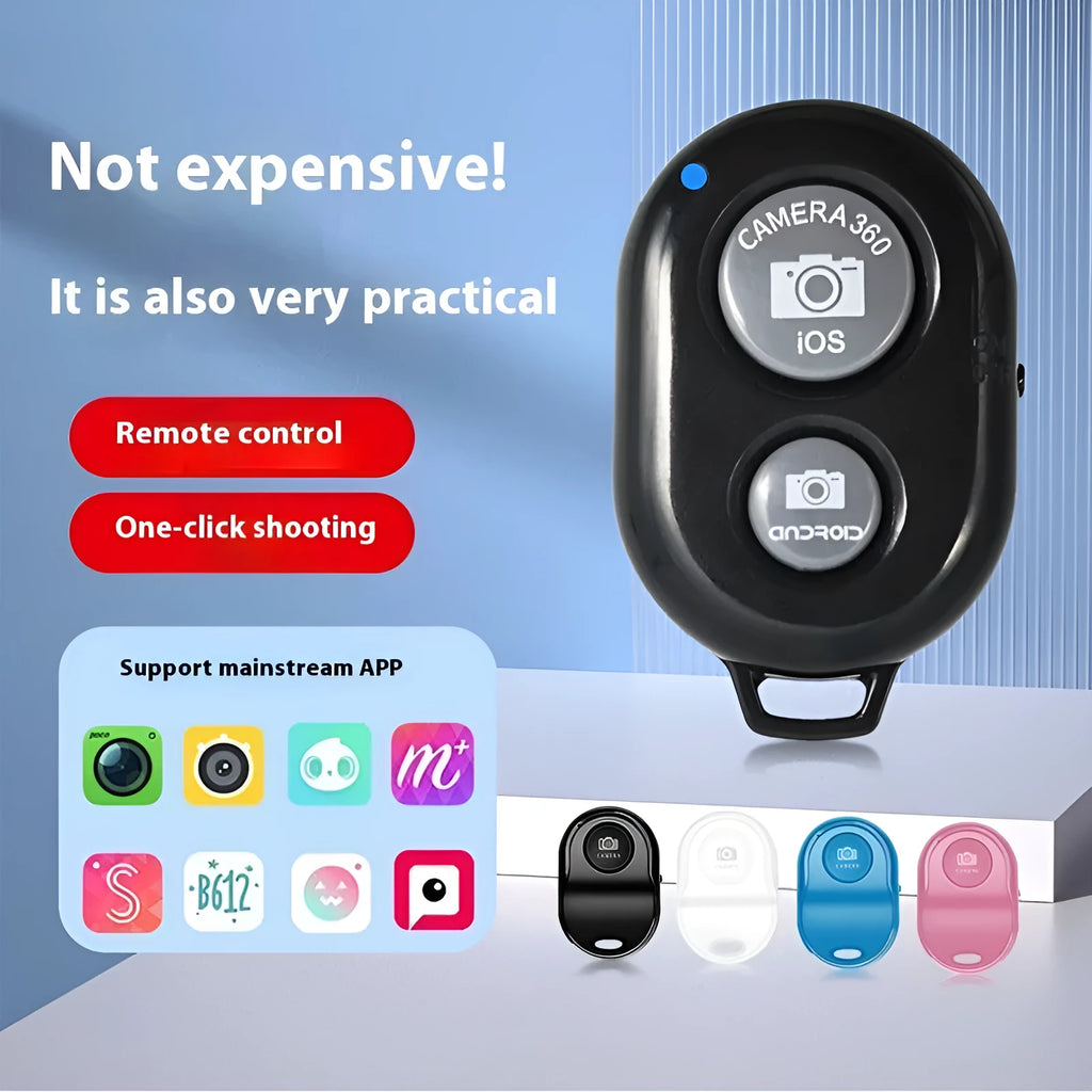 Bluetooth phone camera remote, ABS, 49x31x11mm, push-button, four colours available
