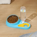 Pet bowl water fountain for cats in blue colour automatic feeding tableware