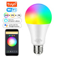 WiFi smart bulb A60 with Tuya Smart RGBCW colour tone, 9W/12W, B22 E26 E27 base, IP65, 850lm, 60mm diameter