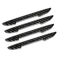 Black carbon fibre texture car door collision strips for edge protection against scratches and dents