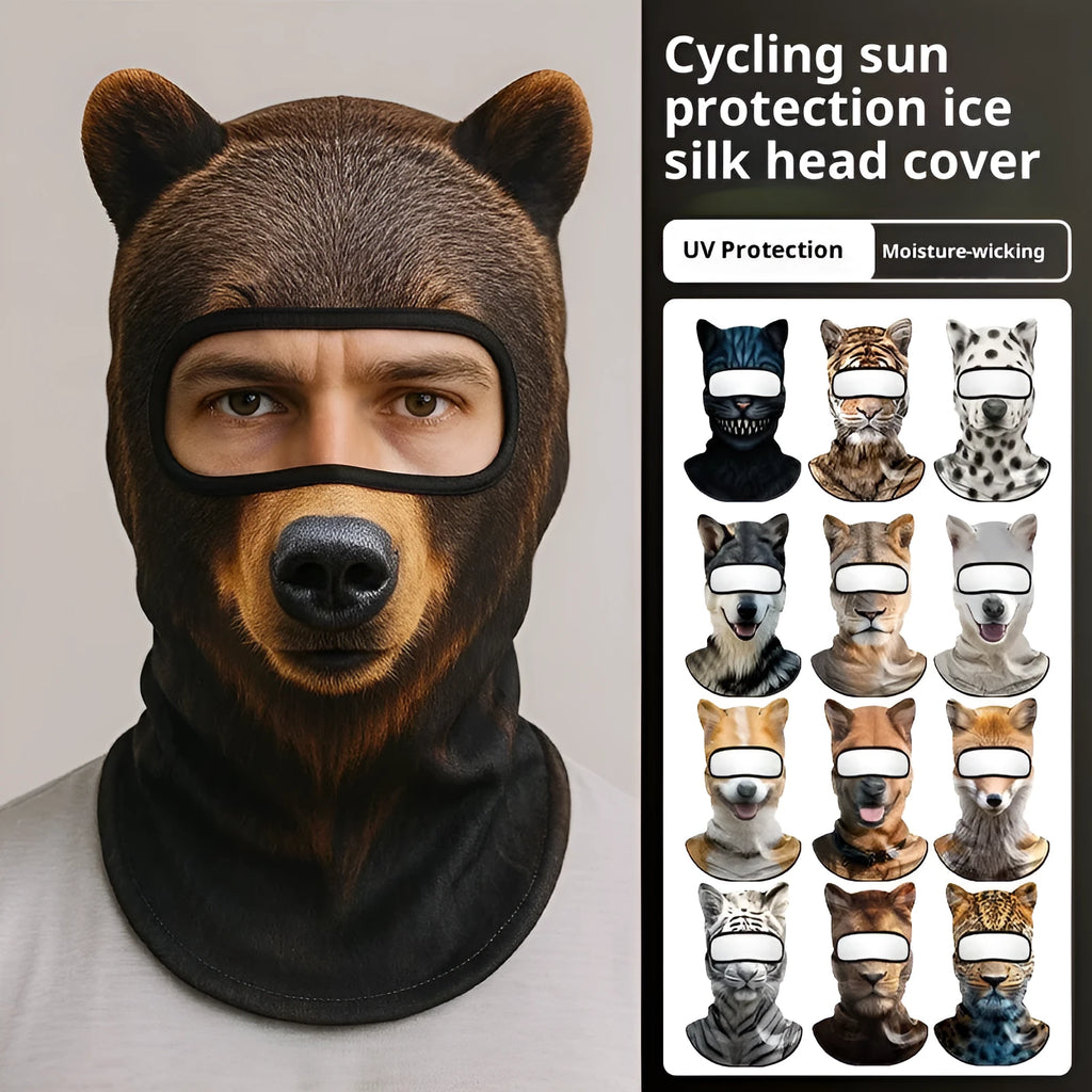 Sun protection quick-drying motorcycle hood in polyester - dustproof sunshade for outdoor riding