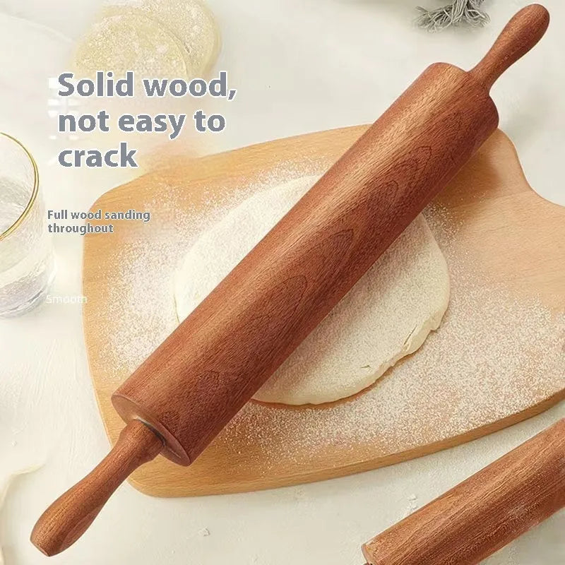 Solid wood rolling pin in bronze colour with modern simplicity design, two size options