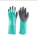 Women's navy blue extended length nitrile gloves for fishing and marine protection