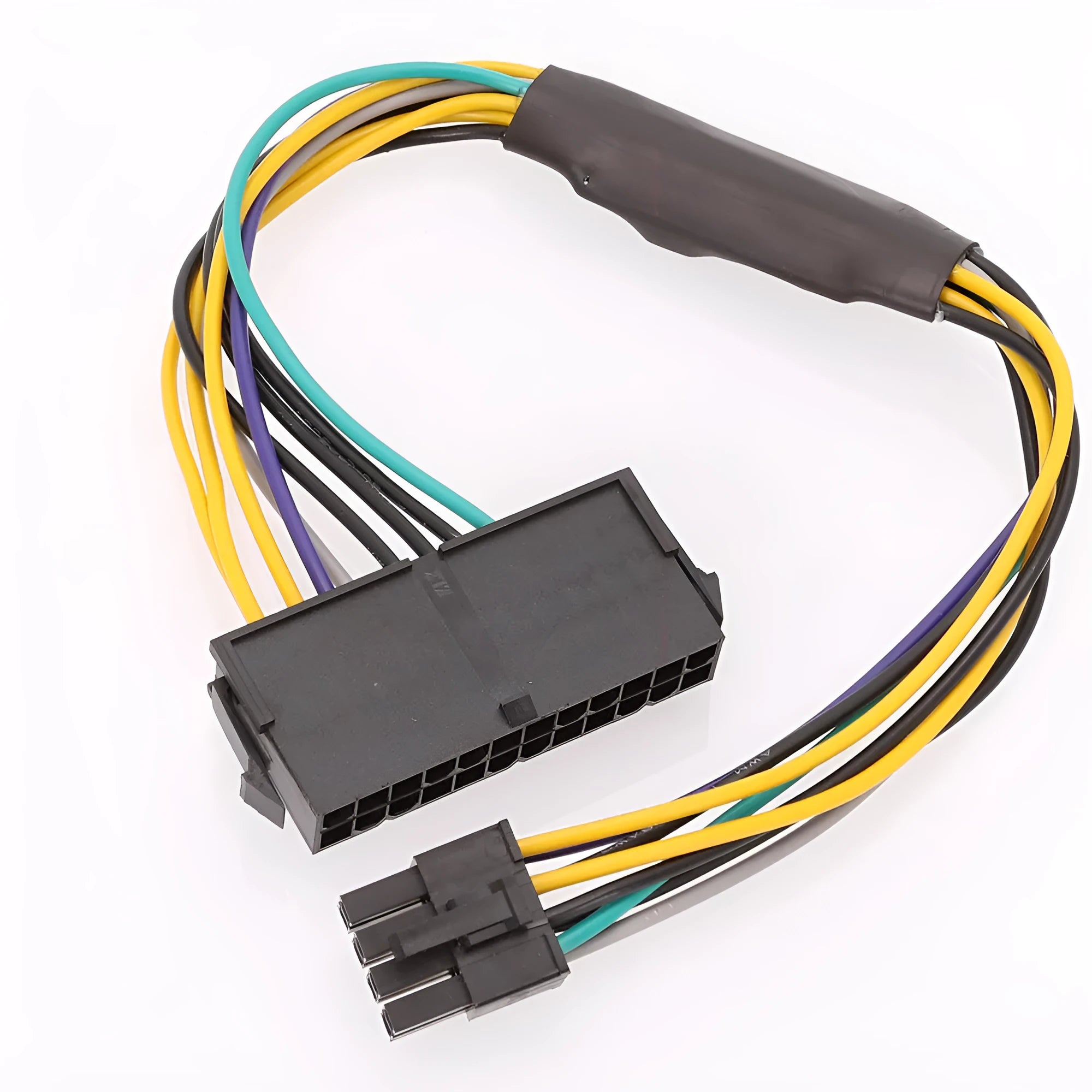 Black Dell Optiplex ATX 24-pin to 8-pin motherboard power adapter cable, 30cm long.