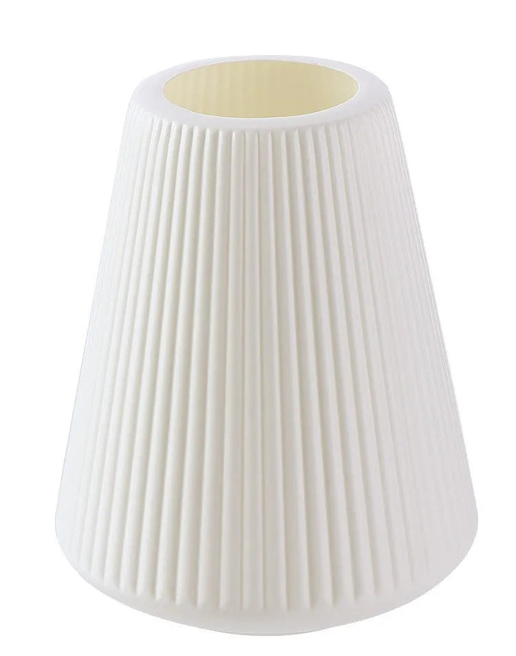 Colourful melamine plastic decorative vase measuring 16cm by 20cm in blue, green, pink and white options