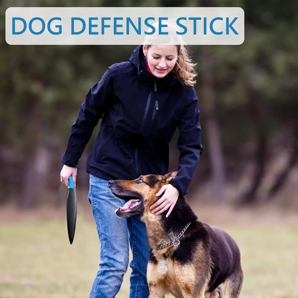 35cm long nylon dog break stick with blue handle for training small medium dogs