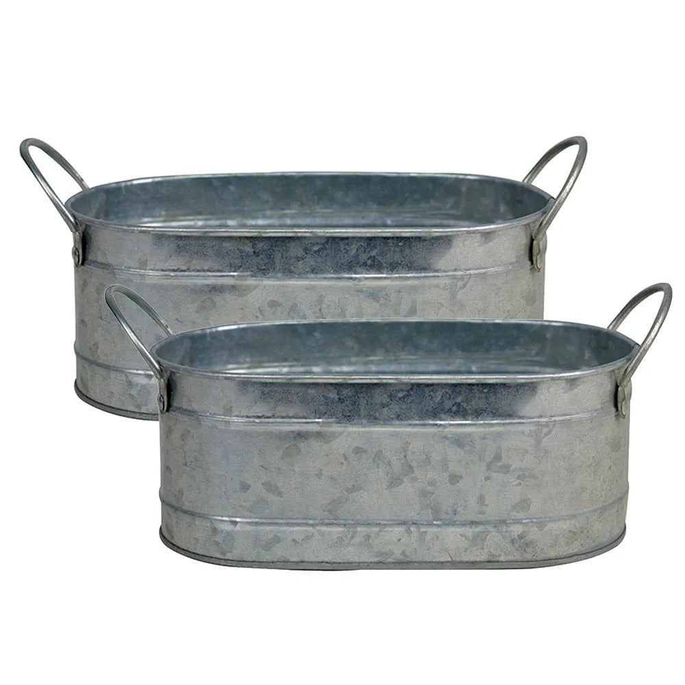 Iron sheet desktop succulent flower pot with corrosion-resistant metal finish