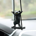 Cartoon-style resin cat pendant for car interior decoration in one of five colour options.