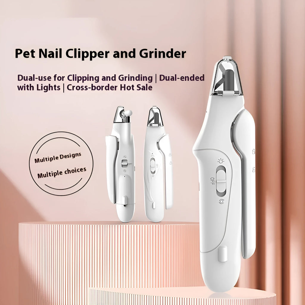Pet electric nail grinder smart multi-functional two-in-one rechargeable 04Style with 180x52x32mm dimensions