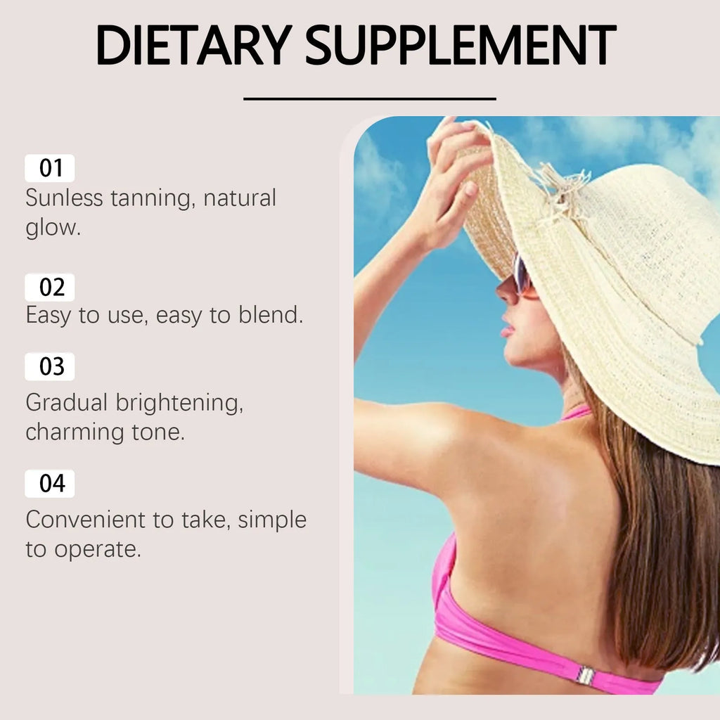 60ml sun tanning essence tube with natural botanical extracts for body care and sun protection