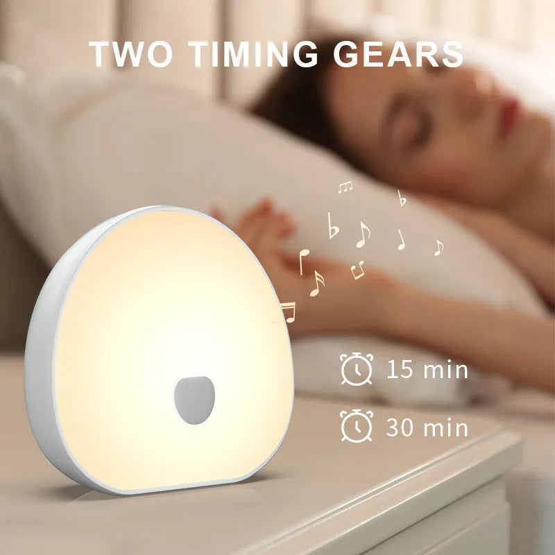 White baby night feeding comforter with rechargeable battery and music function