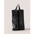 Travel shoes buggy dustproof storage bag in beige, made from TPU protective film, large size 40x22cm.