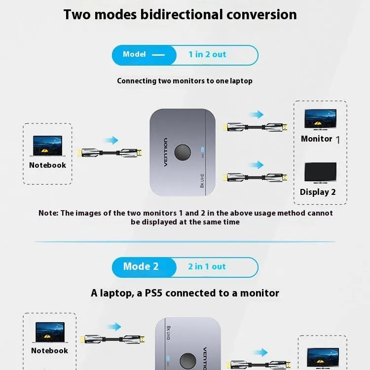 Alloy cable separator for HD computer to television line audio video conversion