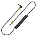 35mm gold-plated male-to-male retractable spring elbow audio cable for car stereo