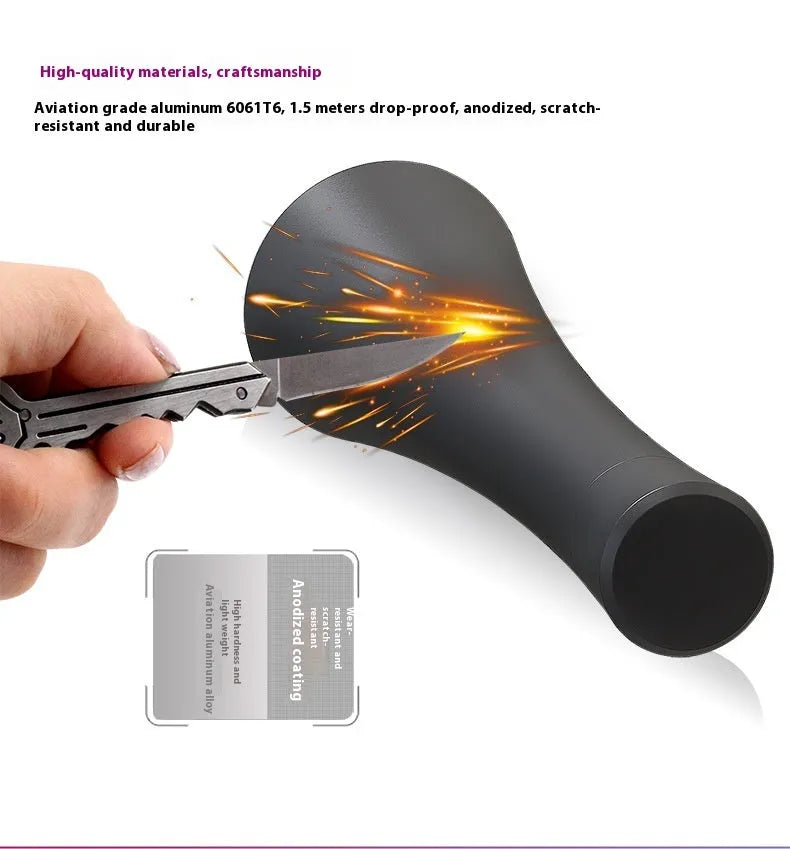 Aluminium UV flashlight for detecting pet urine stains and insect residues with USB-C charging port