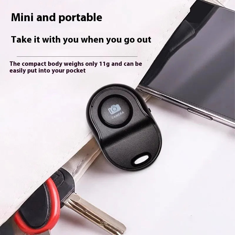 Bluetooth phone camera remote, ABS, 49x31x11mm, push-button, four colours available