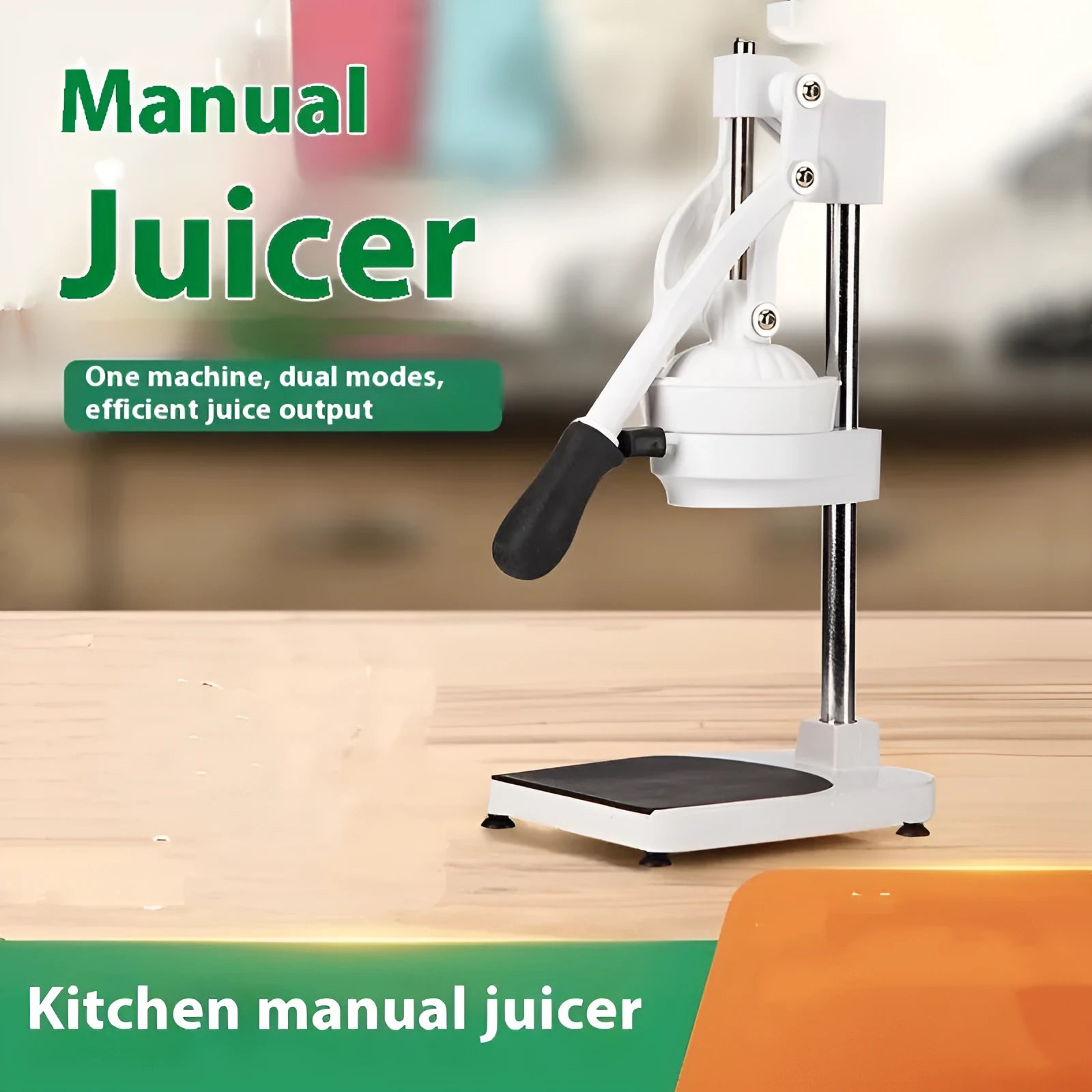480cm commercial manual citrus press juicer with stainless steel construction and quick disassembly mechanism