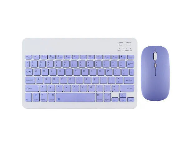 Slim Bluetooth wireless keyboard for tablets in Elegant White colour with USB charging cable