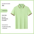 Men's solid colour cotton lapel t-shirt with short sleeves and printing design for summer wear
