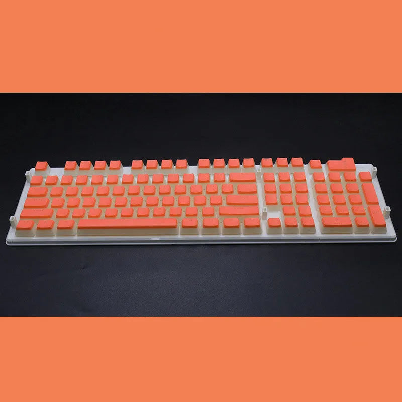 108-key pudding keycap set with transparent sides for mechanical keyboards in various colour options