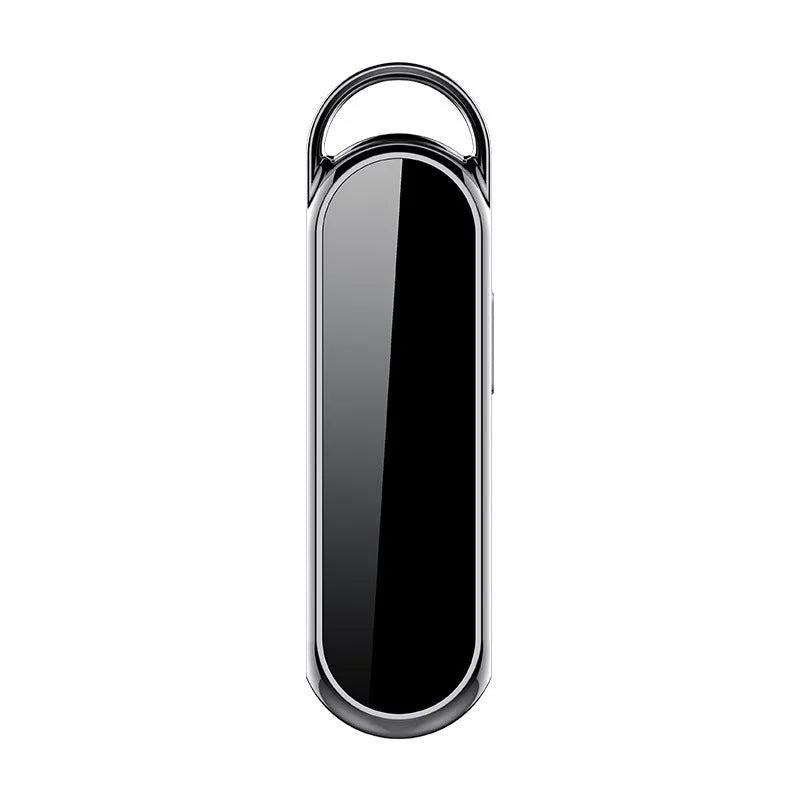 Black one-key recording smart voice recorder pen with 1920x1080 camera, 4-256GB memory and 200mAh battery