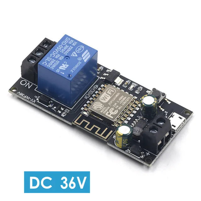 Mobile phone remote control relay module smart home WiFi switch DC5V DC36V XY-WFUSB