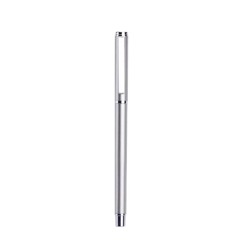 0.5mm black gel ink metal pen with 140mm barrel