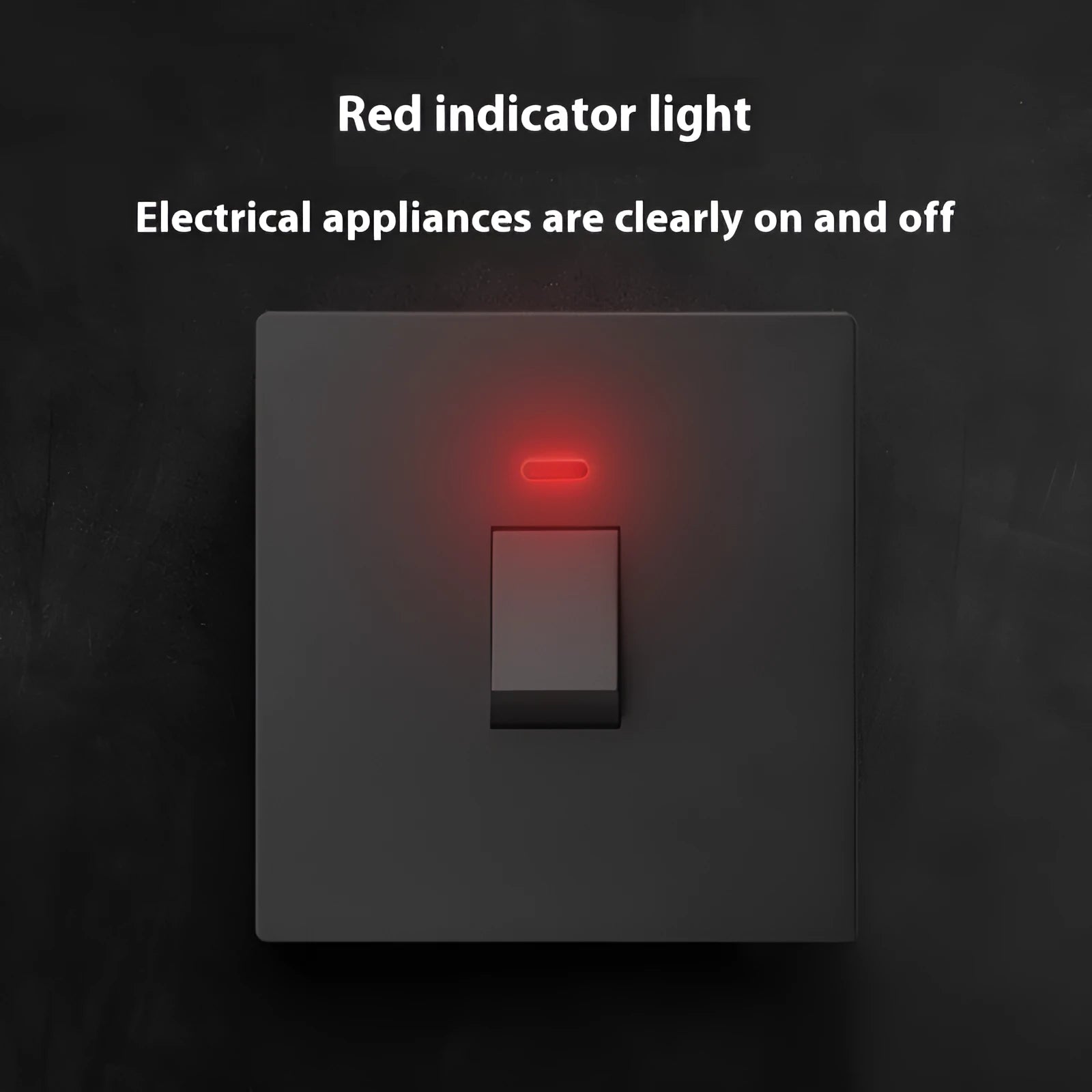 Double-pole illuminated electrical switch in gold, grey or white for water heater and air conditioner circuits