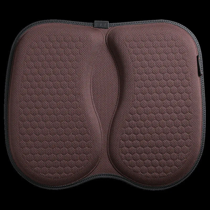 Honeycomb gel car seat cushion showing breathable pattern and gel construction