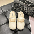 Women's plastic flip flop sandals with a toe cap in Baotou Green, Black, or Beige.
